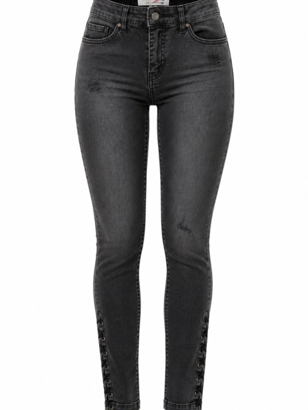 Highline Collective Lace Up Grommet Skinny Jeans 28